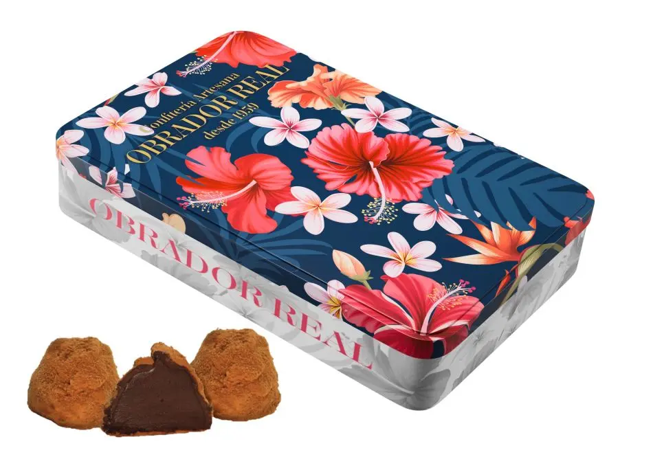 Lata 200 gr. Trufas de Chocolate Flores del Lejano Oriente